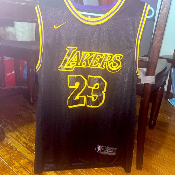 LAKERS BLACK MAMBA LEBRON JAMES JERSEY 100% Authentic & Licensed LIMITED EDITION - Picture 1 of 4